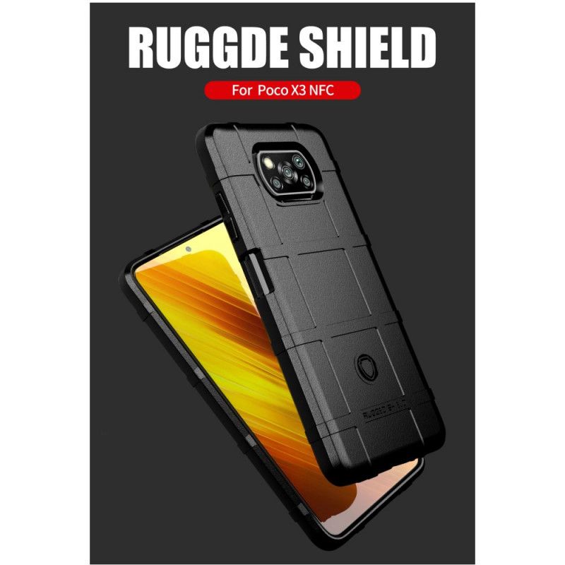 Etui Xiaomi Poco X3 Szary Czarny Wytrzymała Tarcza Etui Ochronne