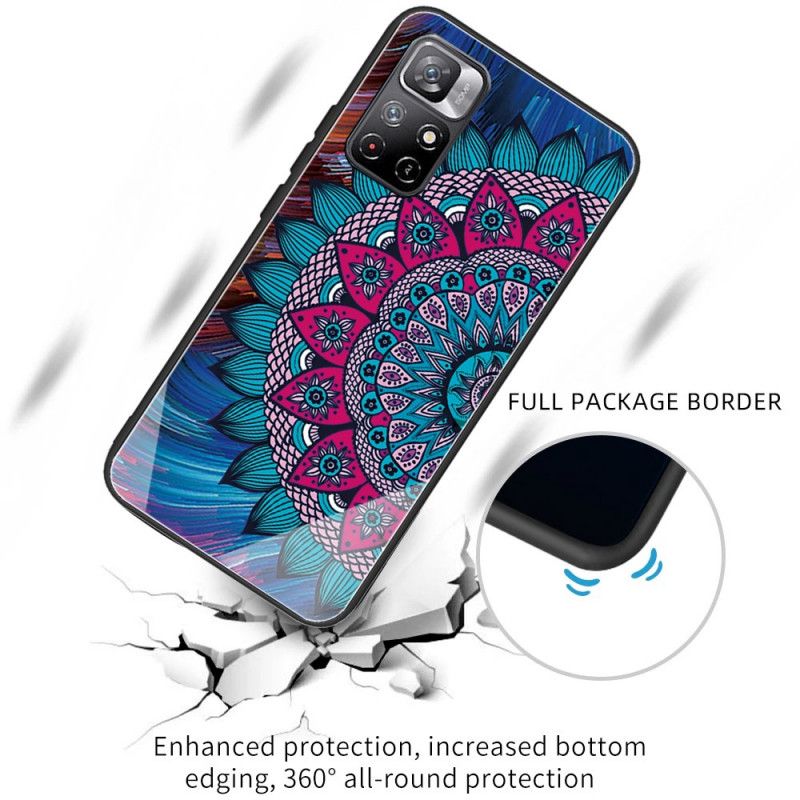 Etui Do Xiaomi Redmi Note 11 / Poco M4 Pro 5g Mandala Ze Szkła Hartowanego