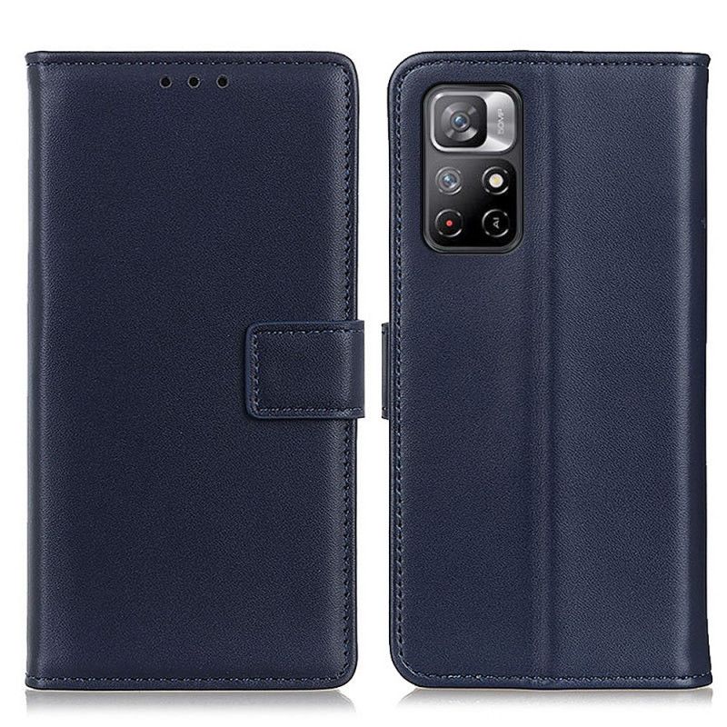 Etui Folio Do Xiaomi Redmi Note 11 / Poco M4 Pro 5g Błyszcząca Sztuczna Skóra