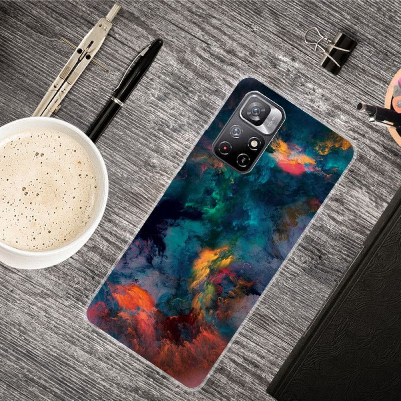 Etui Xiaomi Redmi Note 11 / Poco M4 Pro 5g Kolorowe Chmury