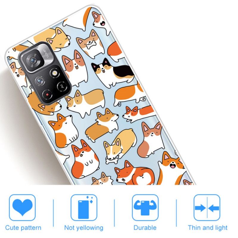 Futerały Xiaomi Redmi Note 11 / Poco M4 Pro 5g Etui Na Telefon Wiele Psów