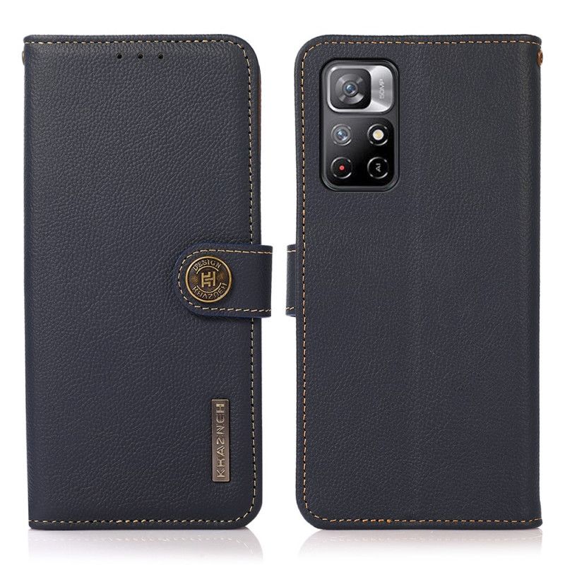 Skórzany Futerał Xiaomi Redmi Note 11 / Poco M4 Pro 5g Etui Na Telefon Khazneh Skóra