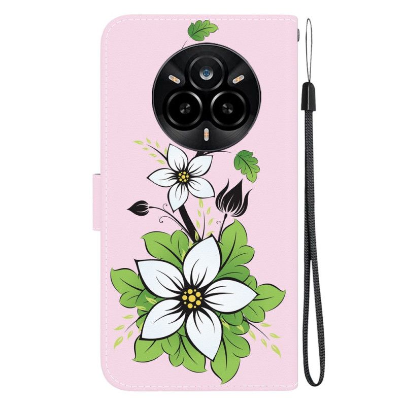 Etui Folio Do Realme 14 Pro 5g Wzór Lilii