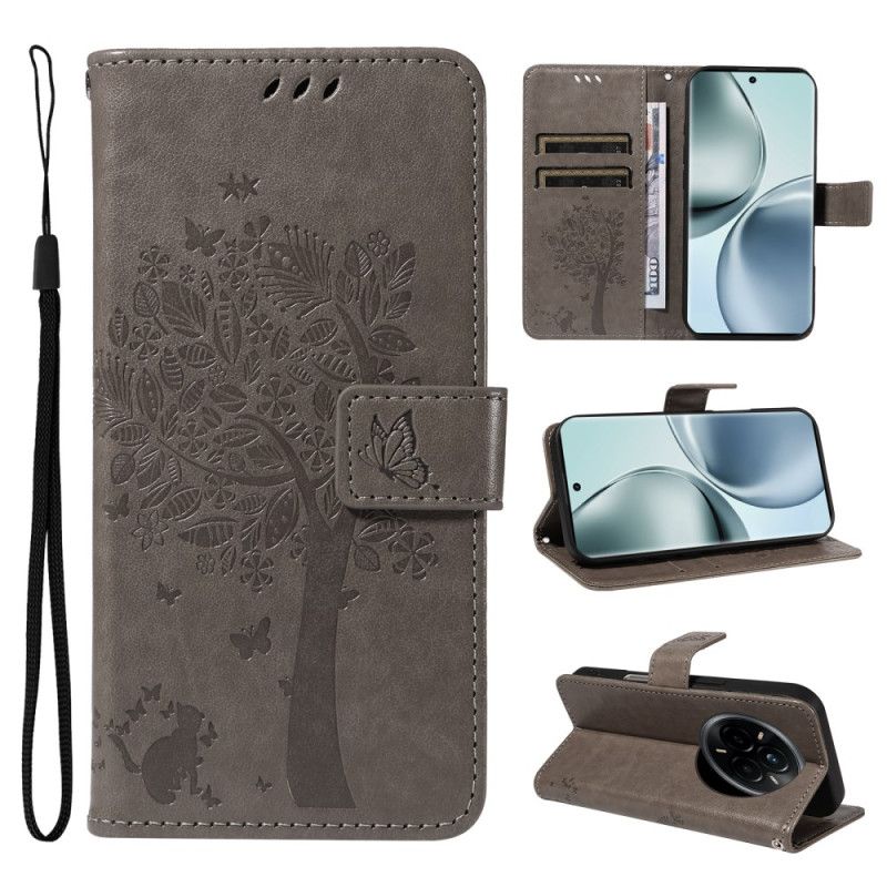 Etui Folio Realme 14 Pro 5g Drzewo I Kot