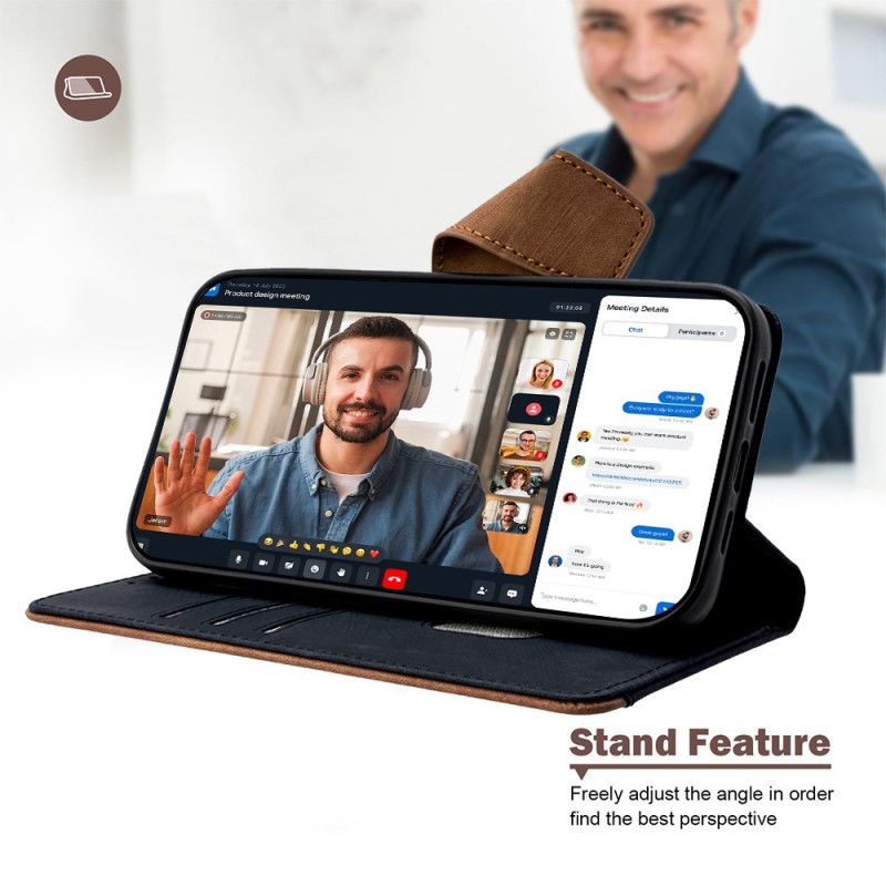 Etui Folio Realme 14 Pro 5g Dwukolorowa Blokada Rfid Etui Ochronne