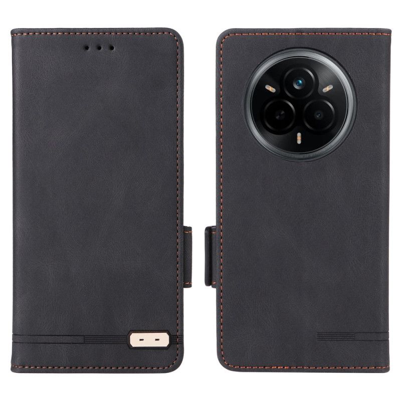 Etui Folio Realme 14 Pro 5g Efekt Retro Zamszu Etui Ochronne