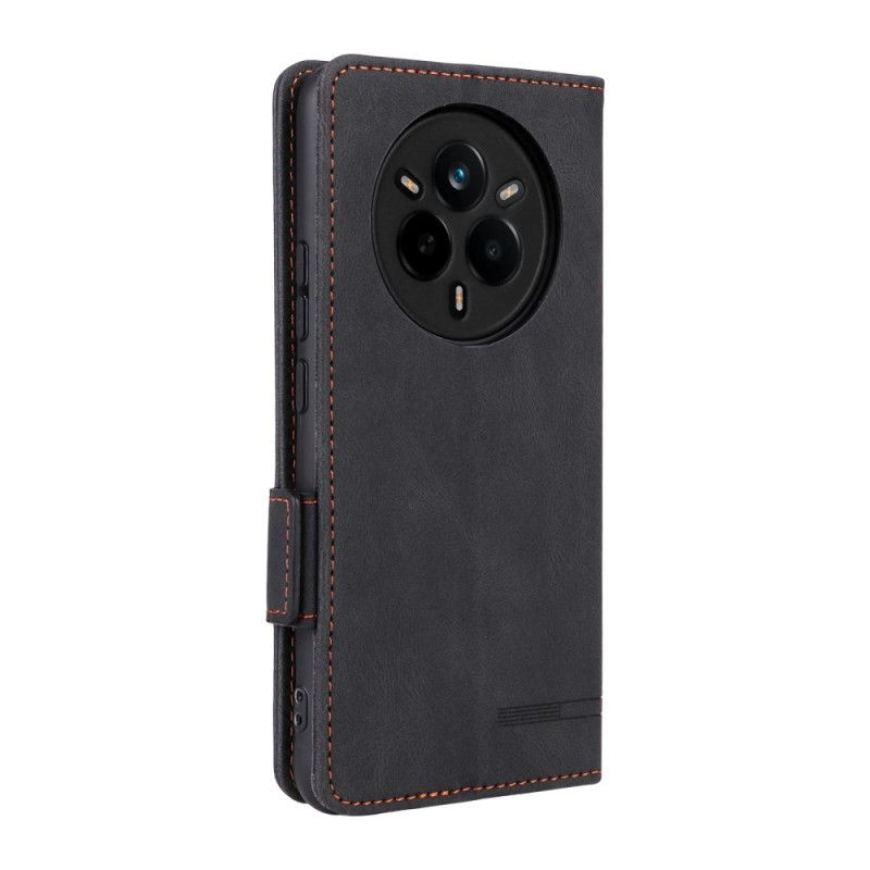 Etui Folio Realme 14 Pro 5g Efekt Retro Zamszu Etui Ochronne