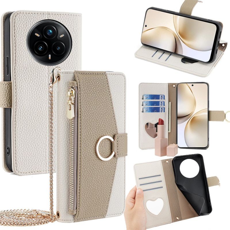 Etui Folio Realme 14 Pro 5g Lustro I Łańcuszek Etui Ochronne