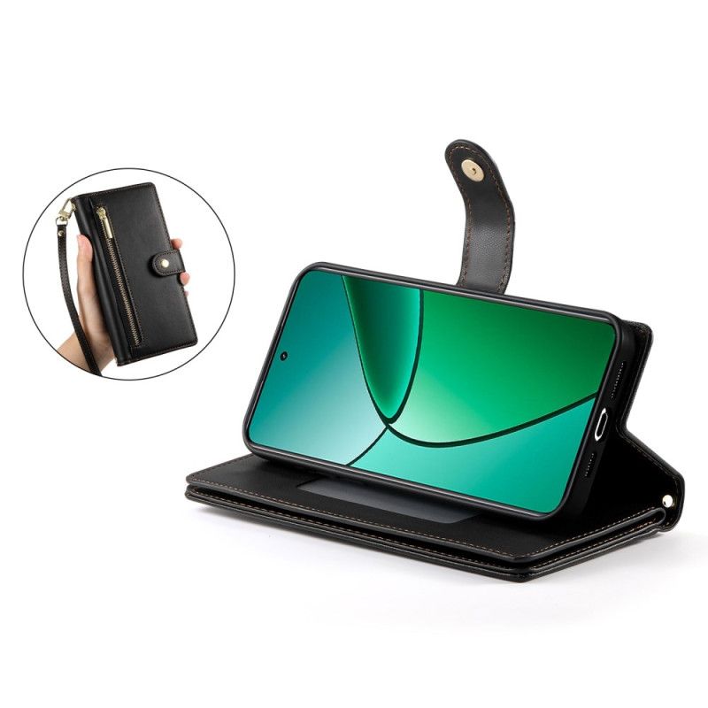 Etui Folio Realme 14 Pro 5g Portfel Z Paskiem I Paskiem Na Ramię