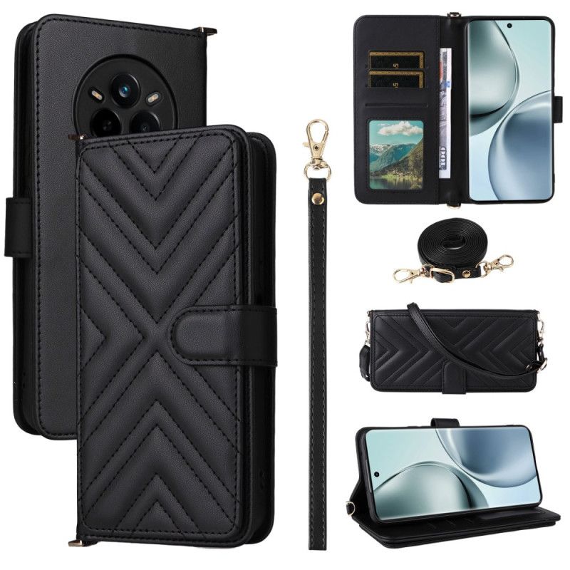 Etui Folio Realme 14 Pro 5g Premium Z Paskiem Na Ramię Etui Ochronne