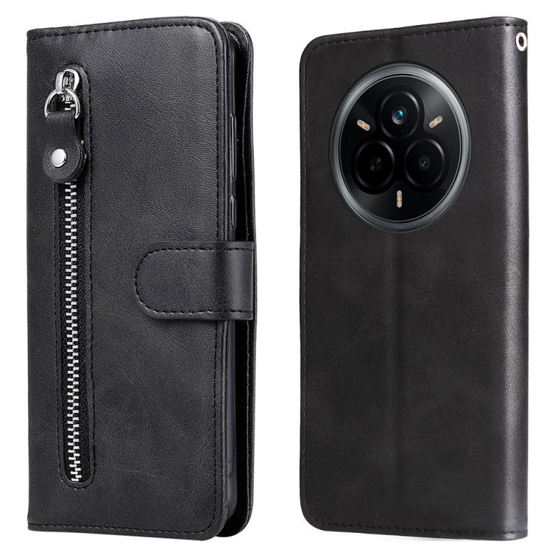 Etui Folio Realme 14 Pro 5g Przednia Kieszeń Na Zamek Błyskawiczny