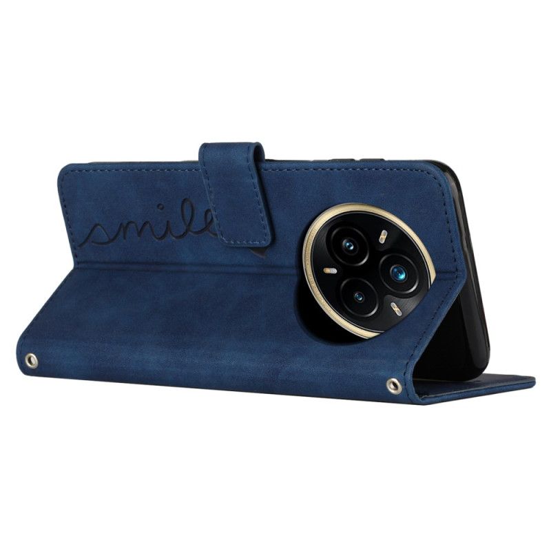 Etui Folio Realme 14 Pro 5g Uśmiech Z Paskiem Etui Ochronne