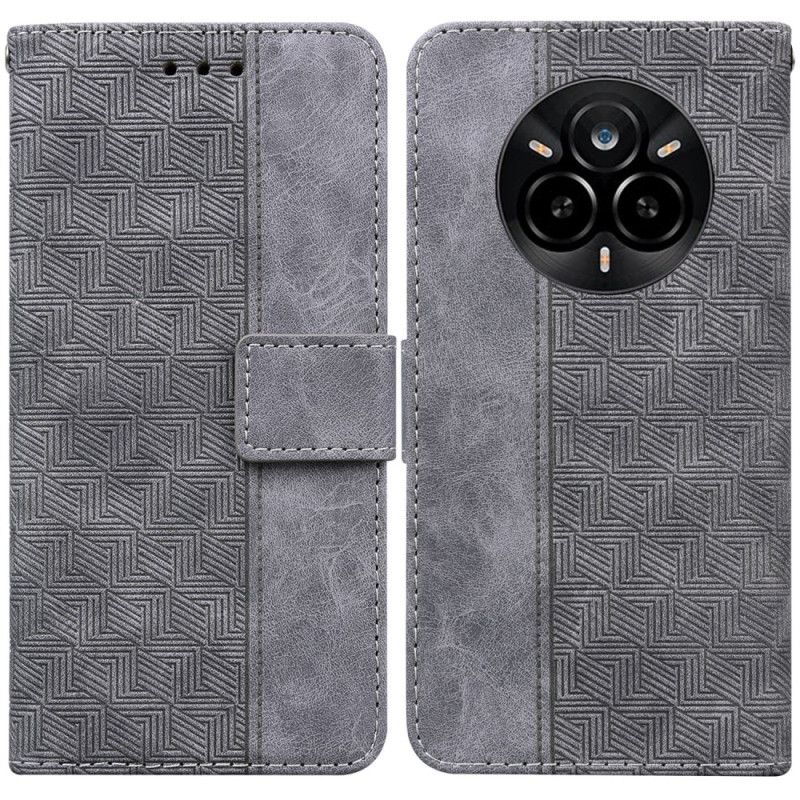 Etui Folio Realme 14 Pro 5g Wzór Tkany Etui Ochronne