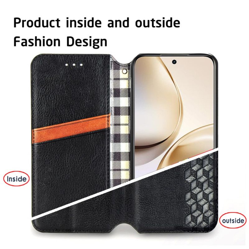 Flip Kotelot Realme 14 Pro 5g Diamentowa Lamówka Z Efektem Zamszu