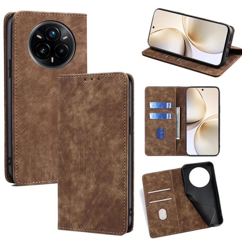 Flip Kotelot Realme 14 Pro 5g Etui Na Telefon Ochrona Rfid Imitująca Zamsz