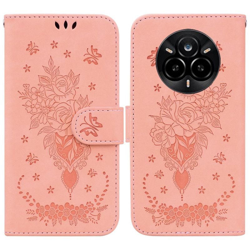 Obudowa Realme 14 Pro 5g Etui Na Telefon Efekt Różowego Zamszu