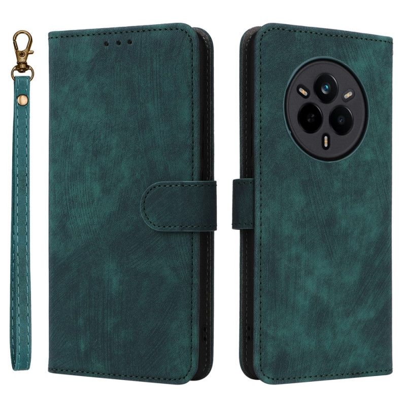 Obudowa Realme 14 Pro 5g Etui Na Telefon Ochrona Rfid Zamszu Z Paskiem