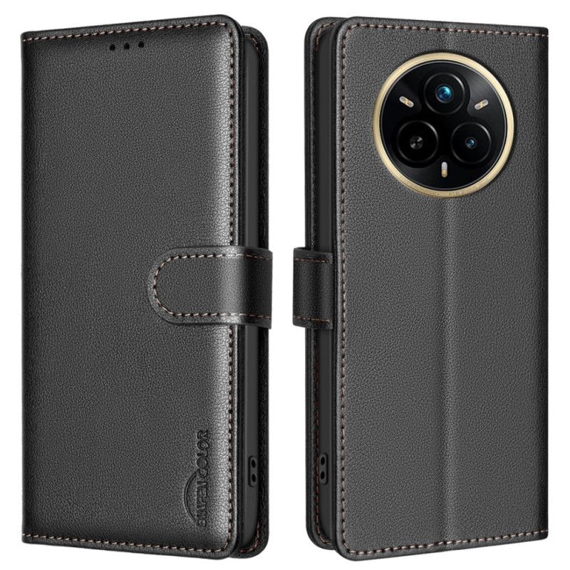 Skórzany Futerał Realme 14 Pro 5g Etui Na Telefon Klasyczny