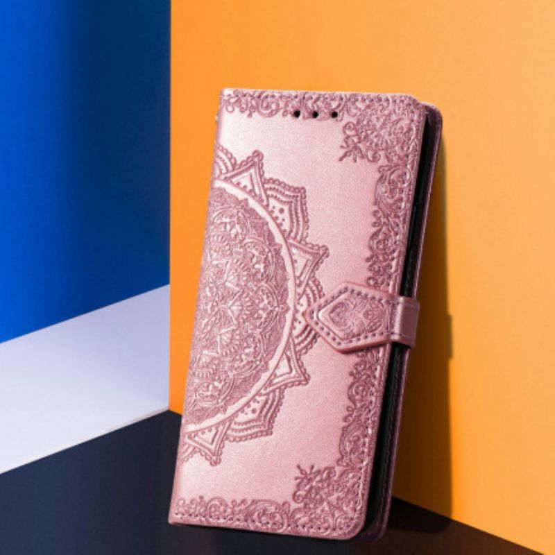 Etui Folio Do Moto G50 Mandala Średniowiecze