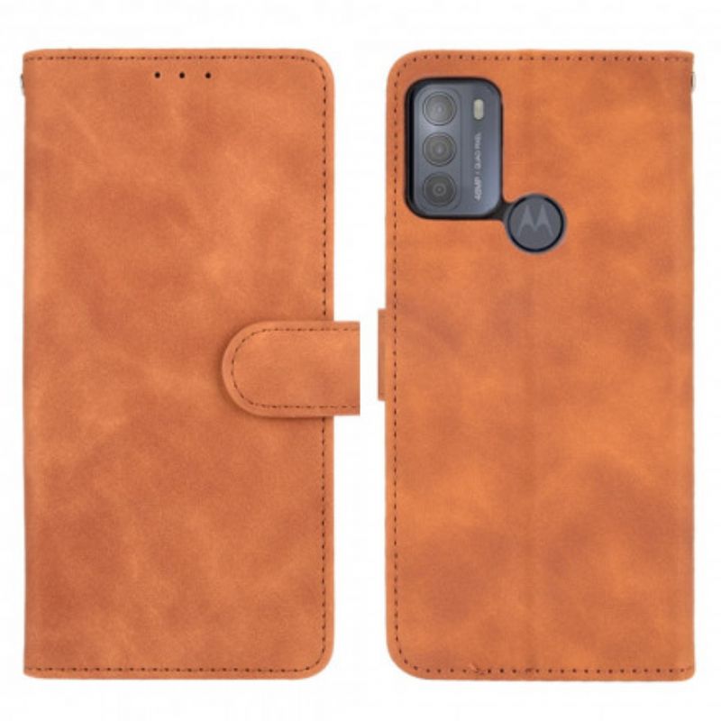 Etui Folio Moto G50 Dotyk Skóry