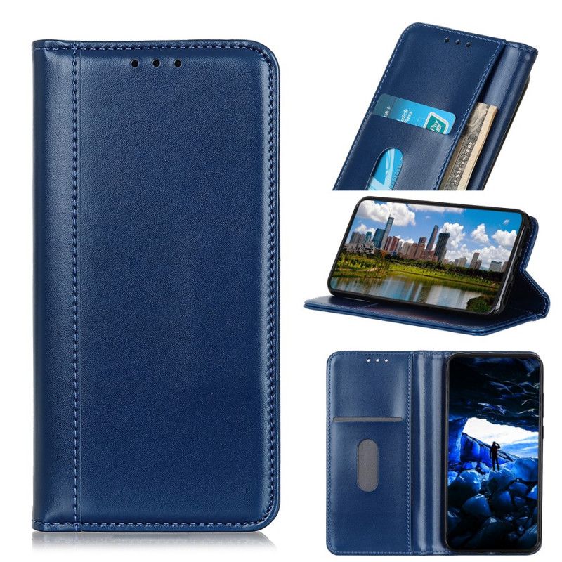 Flip Kotelot Samsung Galaxy A32 5G Czerwony Czarny Błyszcząca Dwoina Etui Ochronne