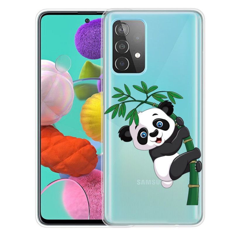 Futerały Samsung Galaxy A32 5G Etui na Telefon Panda Na Bambusie