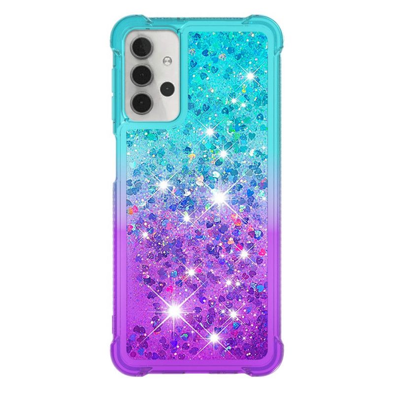 Futerały Samsung Galaxy A32 5G Różowy Magenta Etui na Telefon Kolorowy Brokat