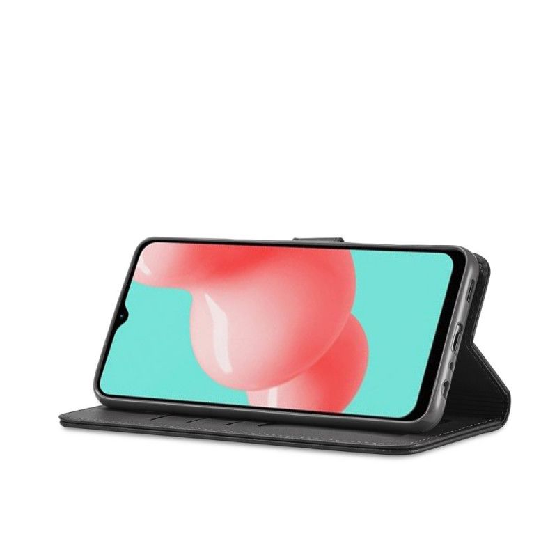 Obudowa Samsung Galaxy A32 5G Szary Czarny Lc.Imeeke Efekt Skóry