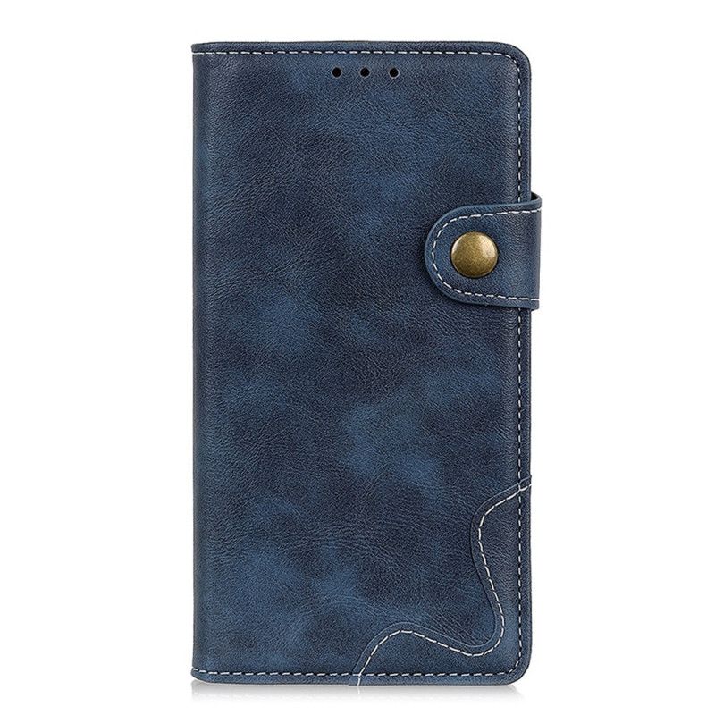 Etui Folio Honor 9X Czerwony Czarny Artystyczne Przyszywanie Guzików Etui Ochronne