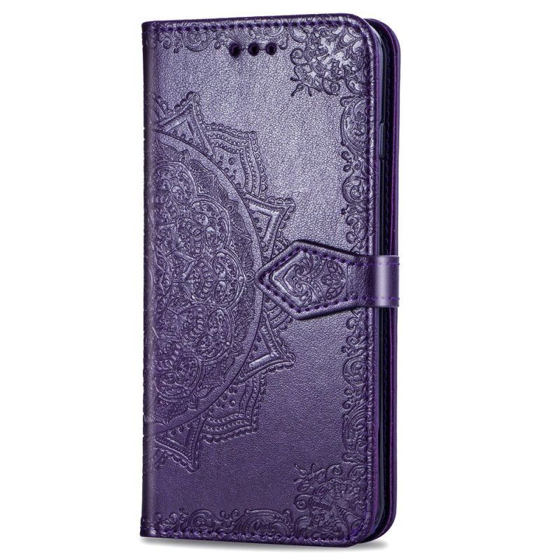 Etui Folio Honor 9X Szary Czarny Mandala W Średnim Wieku