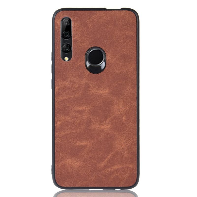 Etui Honor 9X Granatowy Czarny Efekt Skóry Premium