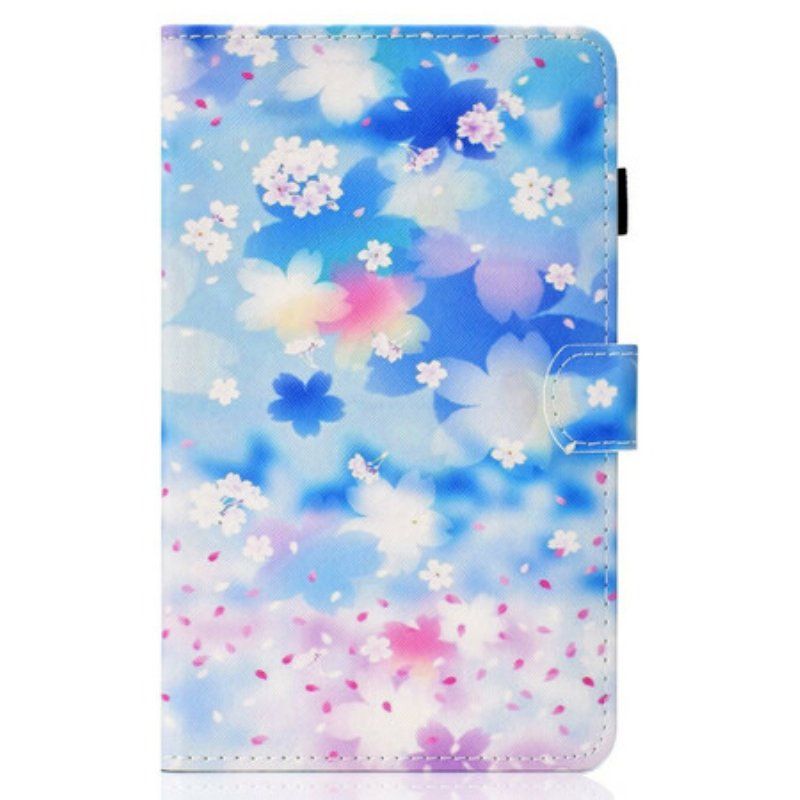 Etui Folio do Samsung Galaxy Tab S8 / Tab S7 Akwarela Kwiaty