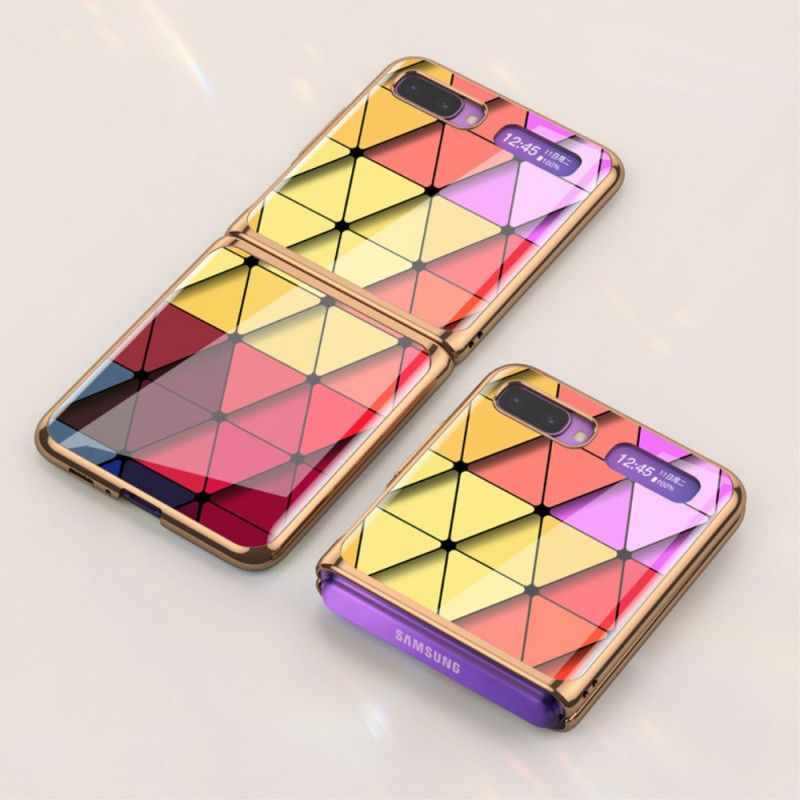 Etui Samsung Galaxy Z Flip Zielony Czerwony Gkk W Stylu Geometrii Etui Ochronne