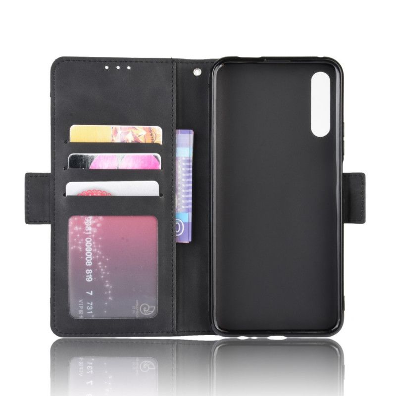 Etui Folio Huawei P Smart Pro Czerwony Czarny Karta Wielowarstwowa Premier Klasy Pro