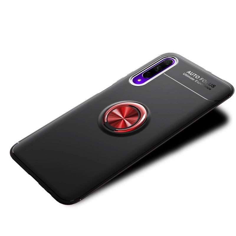 Etui Huawei P Smart Pro Czerwony Czarny Pro Pierścień Magnetyczny Lenuo