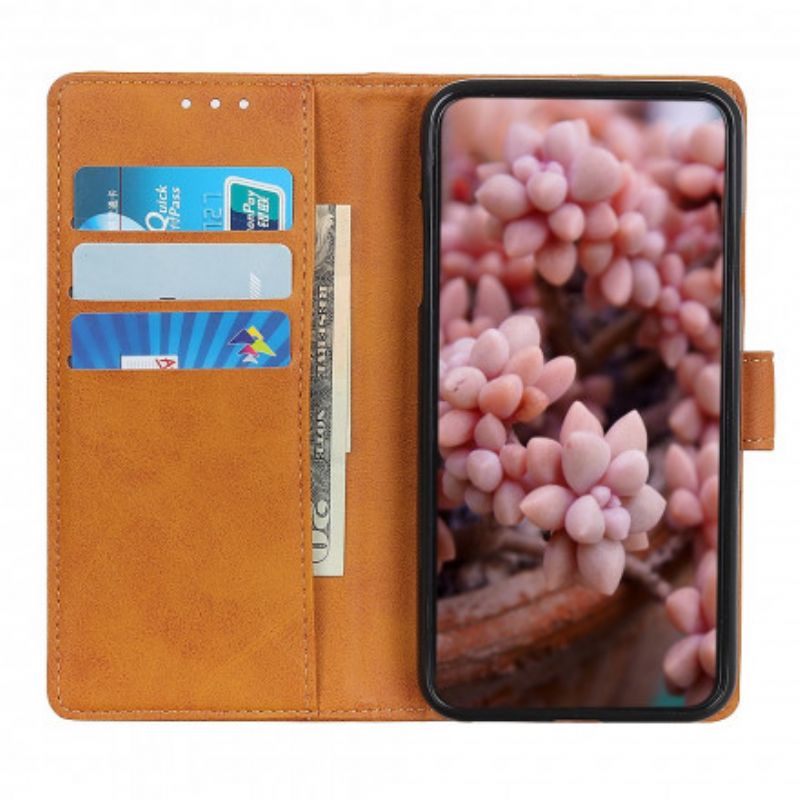 Etui Folio Do Sony Xperia 5 Iii Efekt Matowej Skóry