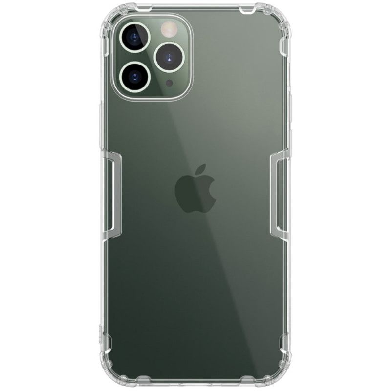 Futerały iPhone 12 / 12 Pro Szary Biały Naturalna Przezroczysta Skóra Nillkin