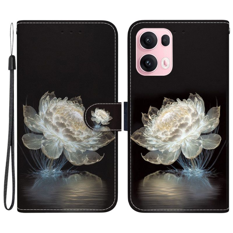 Etui Folio Oppo Reno 13 Pro 5g Kryształowa Piwonia Etui Ochronne