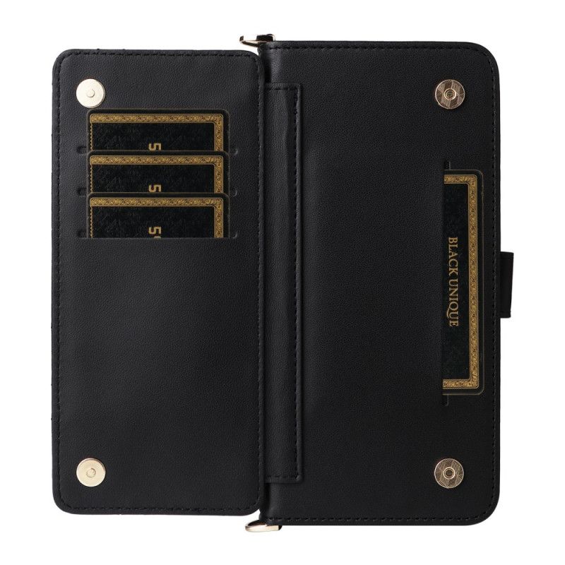 Etui Folio Oppo Reno 13 Pro 5g Pasek Na Ramię W Stylu Retro