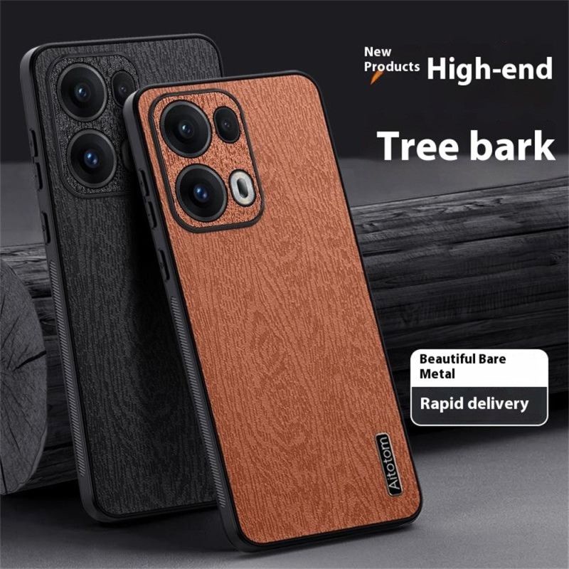 Etui Oppo Reno 13 Pro 5g Imitacja Drewna Etui Ochronne