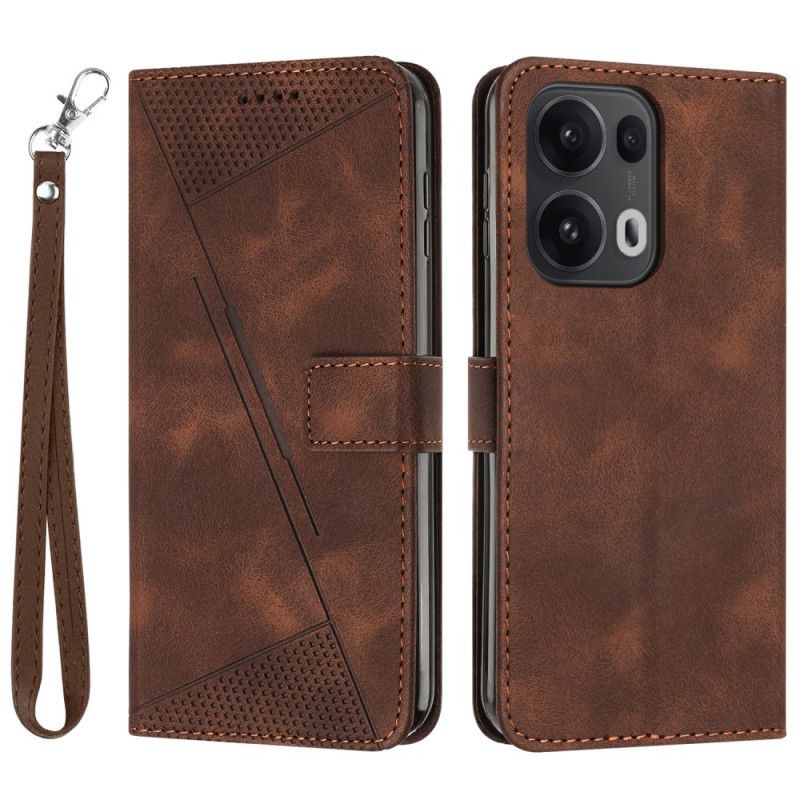 Skórzany Futerał Oppo Reno 13 Pro 5g Etui Na Telefon Linie