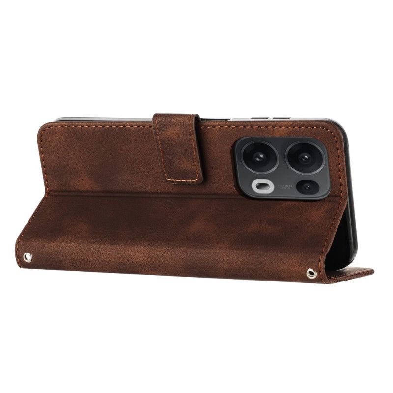 Skórzany Futerał Oppo Reno 13 Pro 5g Etui Na Telefon Linie