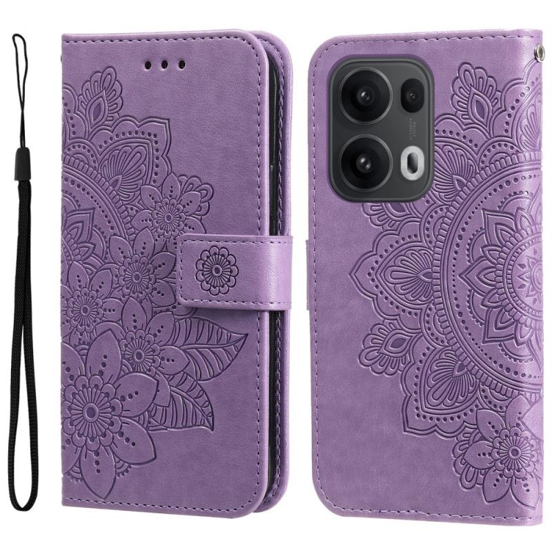 Skórzany Futerał Oppo Reno 13 Pro 5g Etui Na Telefon Nadruk Mandali