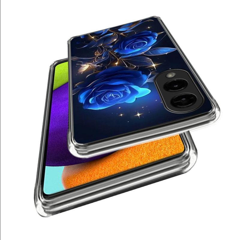 Etui Do Samsung Galaxy S25 5g Edge Niebieskie Róże