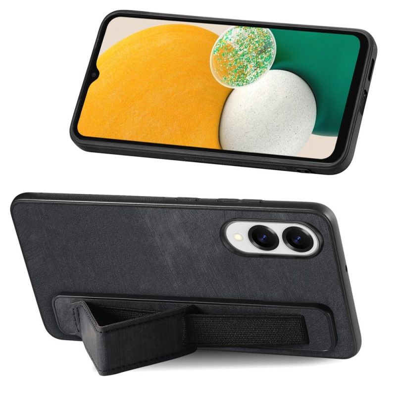 Etui Do Samsung Galaxy S25 5g Edge Styl Retro Z Paskiem Do Stojaka