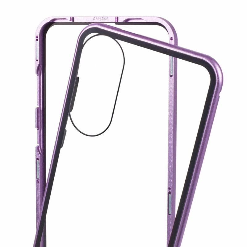 Etui Do Samsung Galaxy S25 5g Edge Szkło Hartowane I Magnetyczna Ramka