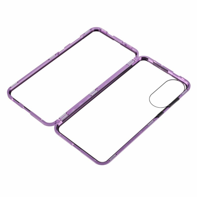 Etui Do Samsung Galaxy S25 5g Edge Szkło Hartowane I Magnetyczna Ramka