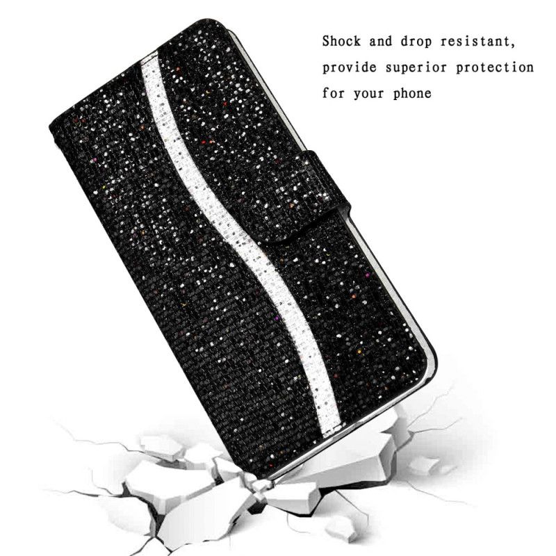 Etui Folio Do Samsung Galaxy S25 5g Edge Cekiny W Kształcie Litery S
