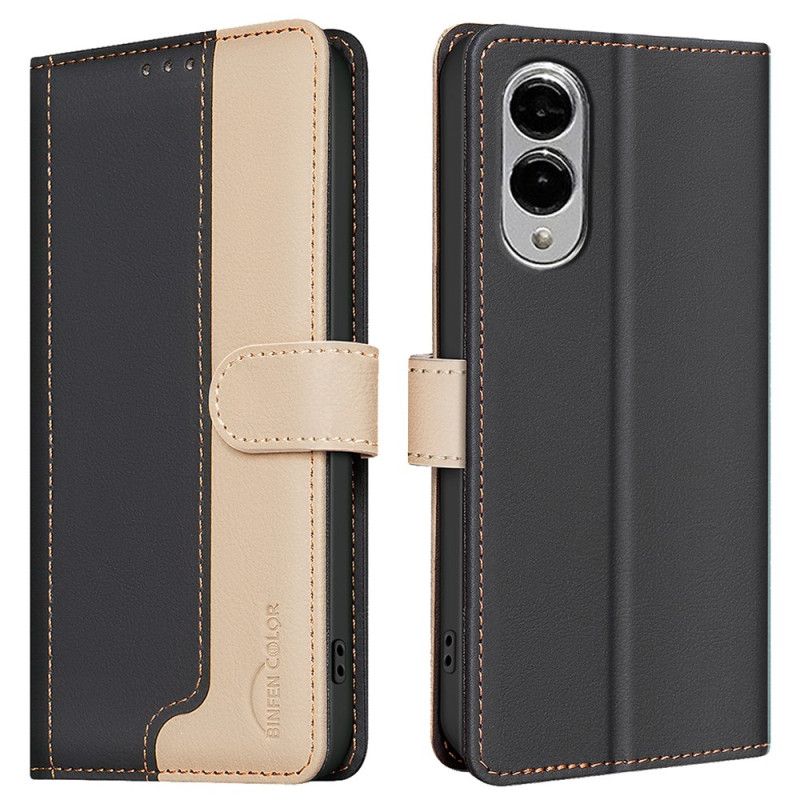 Etui Folio Do Samsung Galaxy S25 5g Edge Dwukolorowy Kolor Binfen