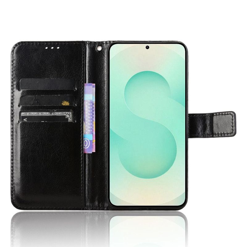 Etui Folio Do Samsung Galaxy S25 5g Edge Jaskrawa Sztuczna Skóra